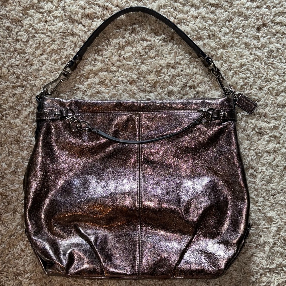 Shimmery shoulder bag